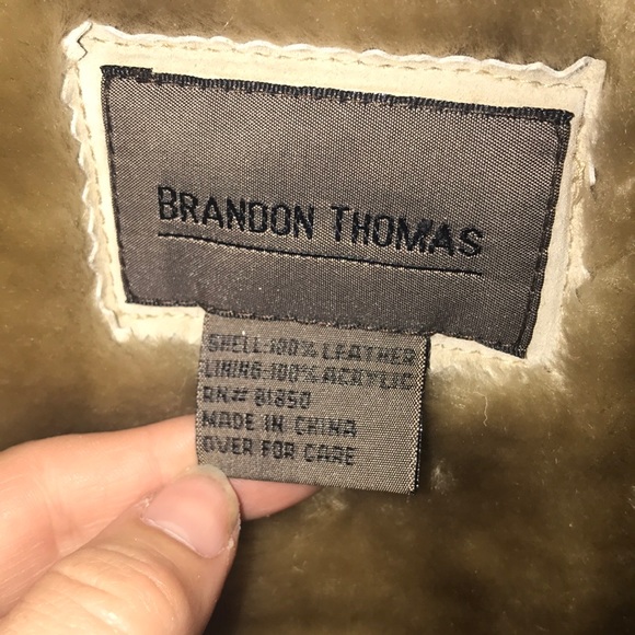 Brandon Thomas full length suede leather coat - Picture 8 of 8